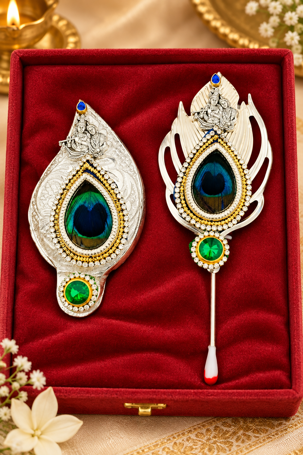 Radha Krishna Kumkum Roli Chopda Set