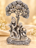 Radha Krishna Sitting Under Kalpavruksha Tree