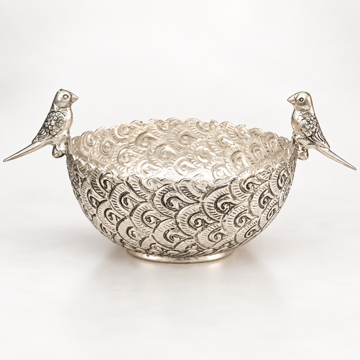 German Silver Dry Fruit Bowl